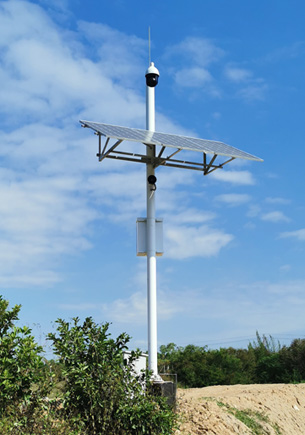 太陽能監控立桿